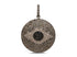 Pave Diamond Evil eye pendant with black sapphire, (DPL-2393)